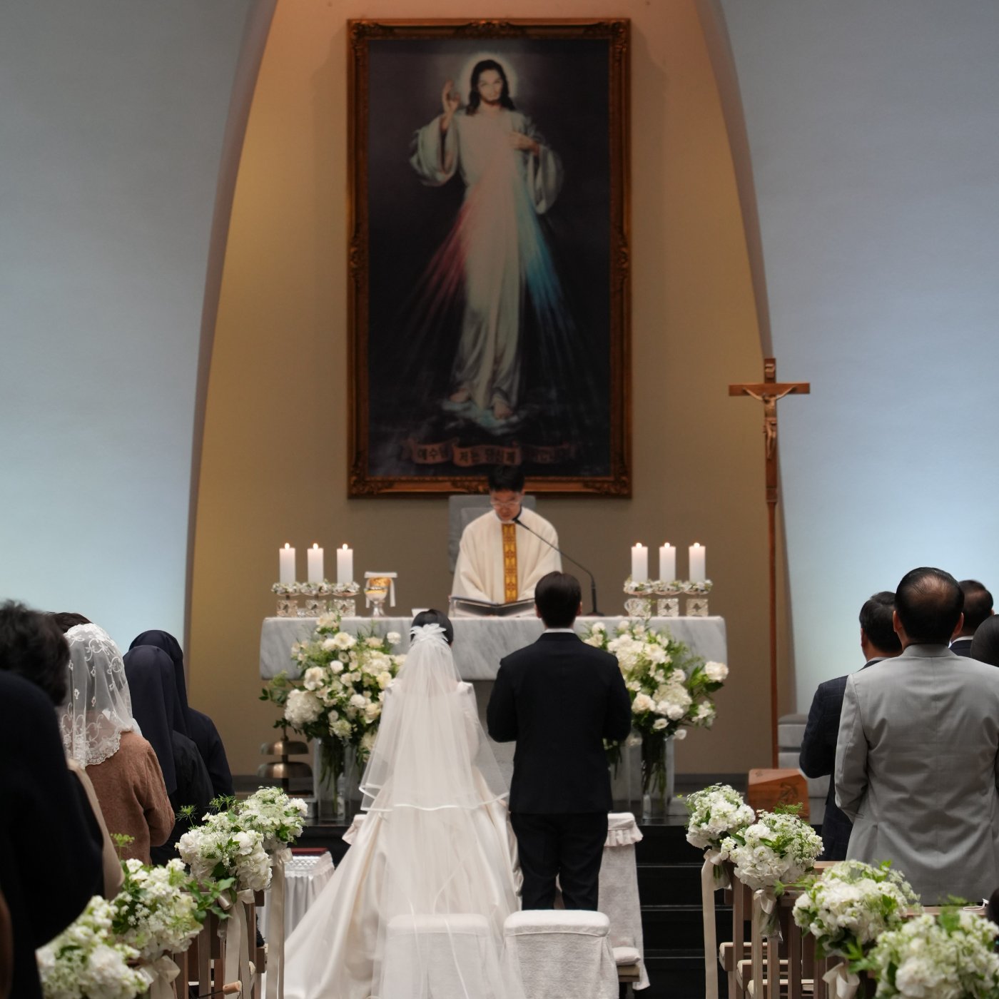 Wedding ceremony in the chapel