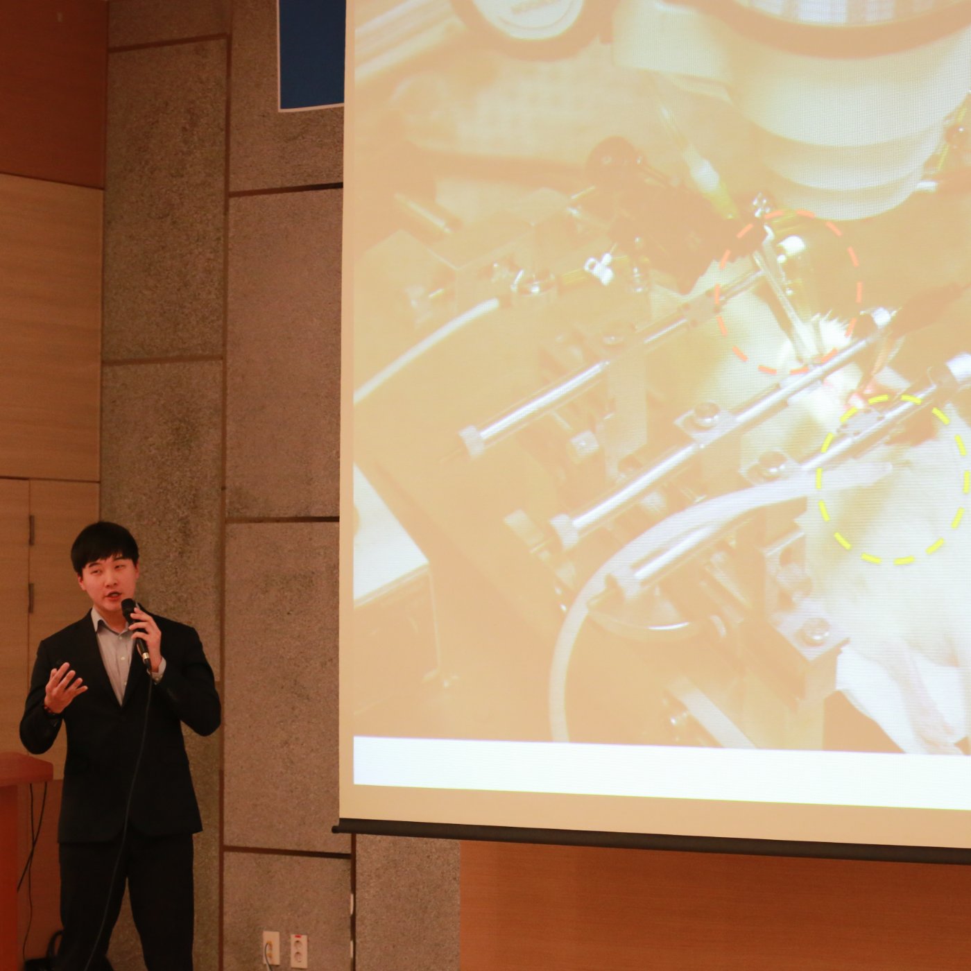Presenting research from the podium